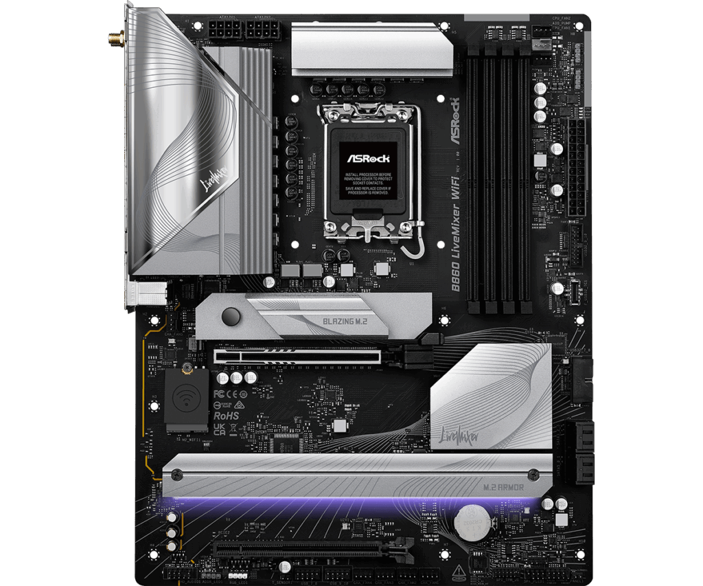 ASRock B860 LIVEMIXER WIFI alaplap - Image 2